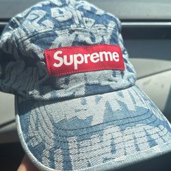 Supreme Jacquard Graffiti Denim Hat
