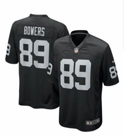 Raiders bowers jersey small thru 3xxx