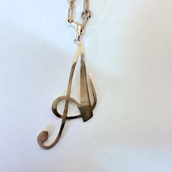 Sterling Silver “A” Charm