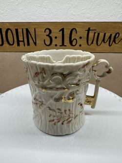 Vintage Mustache Porcelain Cup Mug