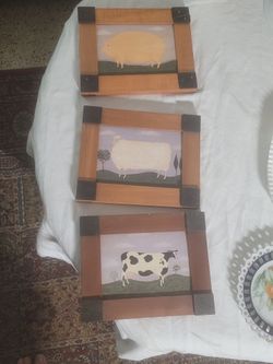 Fayre Cooper set of 3 rustic barnyard deco