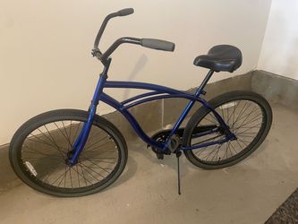 Blue Beach cruiser bike