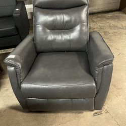 Massage and Heat Vegan Leather Swivel Recliner 