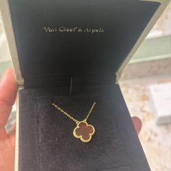 Red vancleef necklace