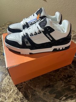 Black and white Louis Vuitton Trainer Low-Top Sneakers  Eu size 46=size 13