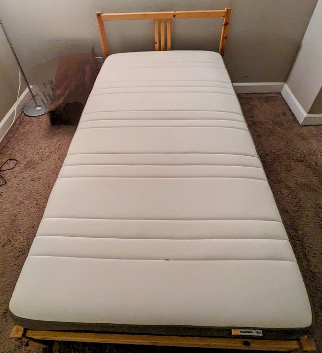 Ikea bed with mattress 