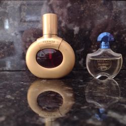  One Guerlain Shalimar Eau de Toilette
Perfume Mini - Dab-on Style. Size = 5 ml (0.17 oz), used. One 1980'S PARFUM D' HERMES PARIS EXTRAIT BIJOU GOLD 