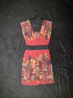 Red Boho-design Dress