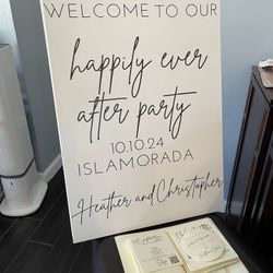 Custom Wedding Signs 