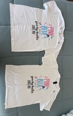 Baby Gender Reveal T-Shirts – 2-Piece Set (Youth Sizes 10 & 12, Unisex)