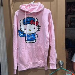 Hello kitty dodgers logo size medium