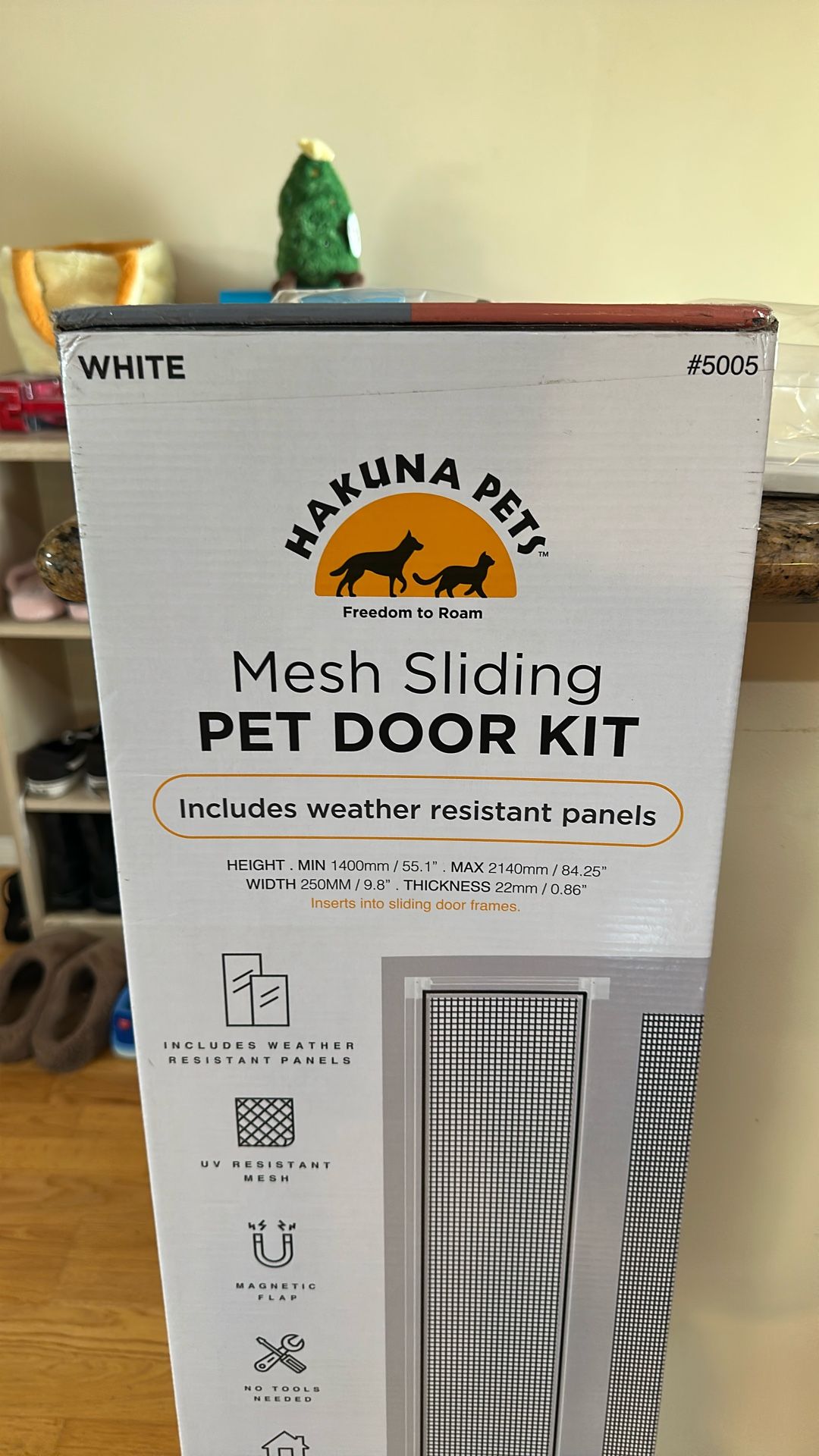 hakuna pets mesh sliding pet door kit