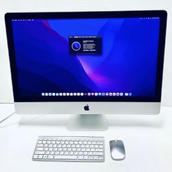 Apple iMac Slim 5K Retina 27” Late 2015 A1418 32GB 4.12TB Fusion Core I7 4GHz With Keyboard & Mouse Grade A