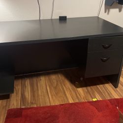 2 Pc Black Office Set 