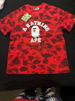 Red camo BAPE tee