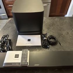 Bose tv Speaker And Bose Base Model 500 Subwoofer