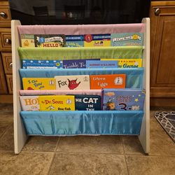 Kids book shelve with kids books included