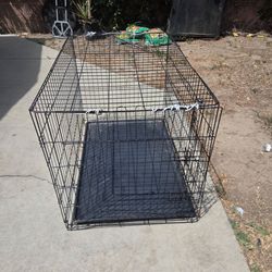 42" Dog Crate Folding Metal Wire
