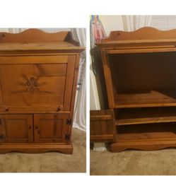 Wood Armoire 