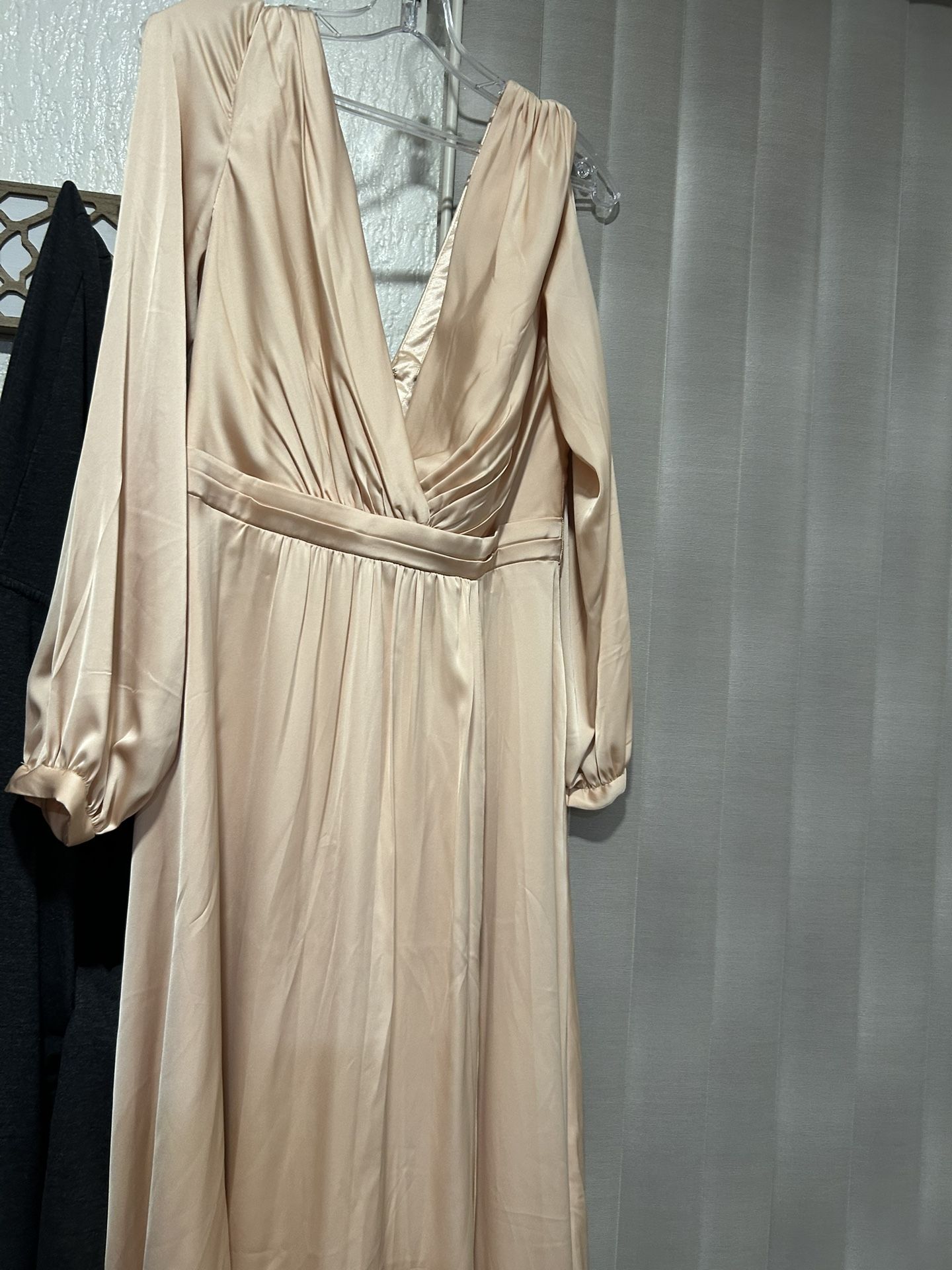 Dress - Long Peachy Cream Color Dress