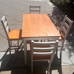 Table and 4 chairs