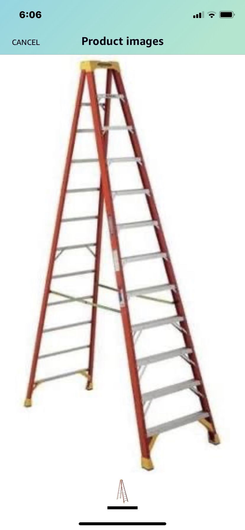 12’ Free Standing Ladder In Original Package