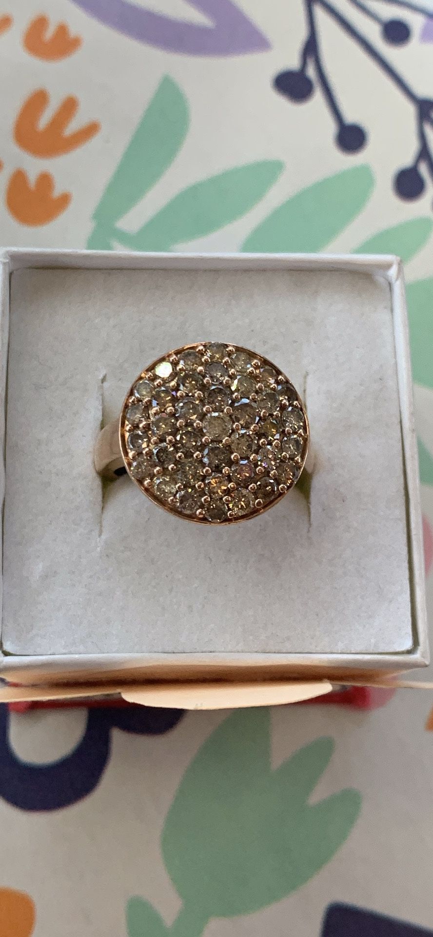 10k Rose Gold Diamond Ring