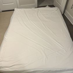 Queen Mattress And Metal Frame 
