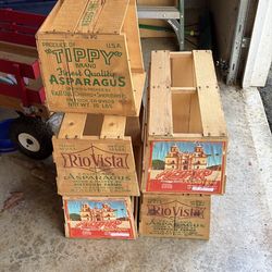 Vintage wooden Crates - Asparagus
