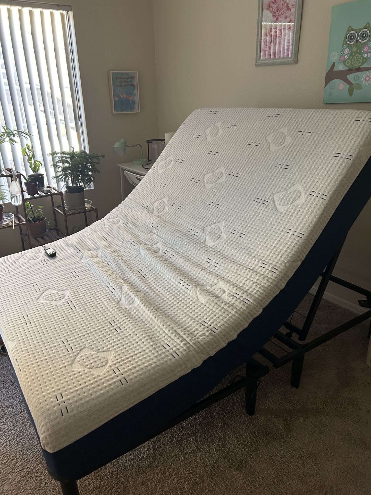 Full size Memory Foam Adjustable Bed