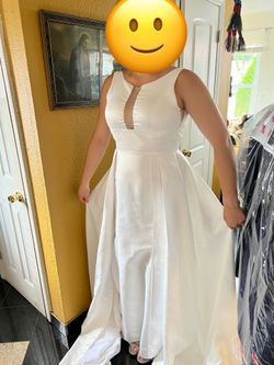Long Train Wedding Gown Size 8 