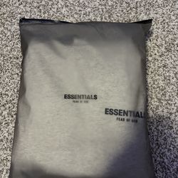 ESSENTIALS FEAR OF GOD Light Oatmeal Hoodie