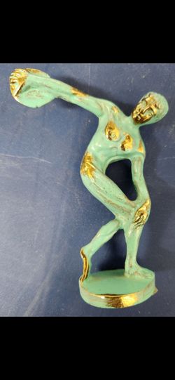 Discus thrower vintage statue