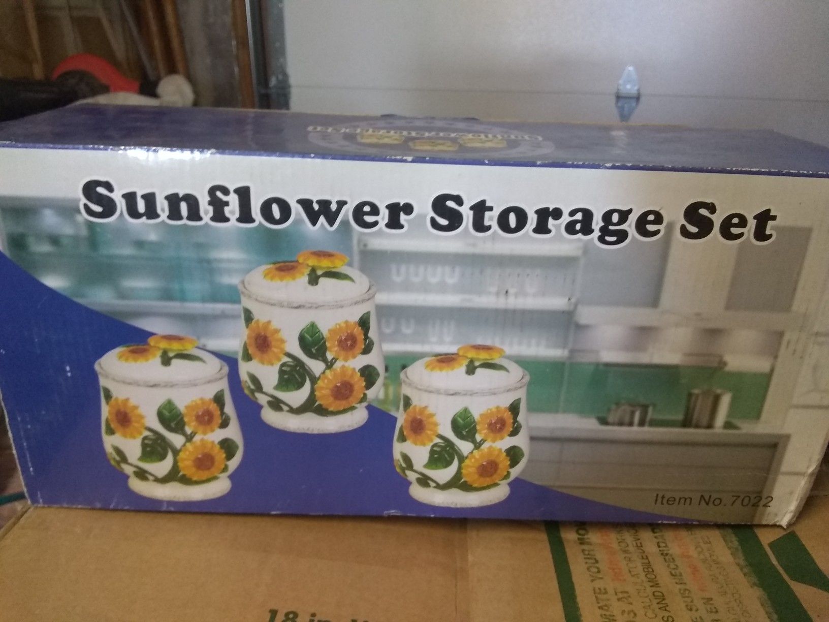 Sunflower storage containers