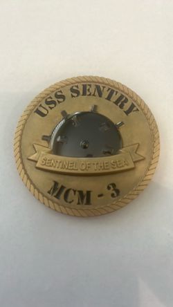 USS SENTRY Command Challenge Coin