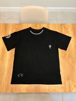 Chrome Hearts Black Pocket Cross Tee Size Small