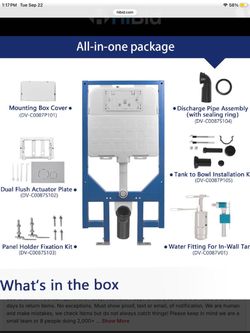 In-Wall Toilet Tank Carrier Frame All-in-One Kit