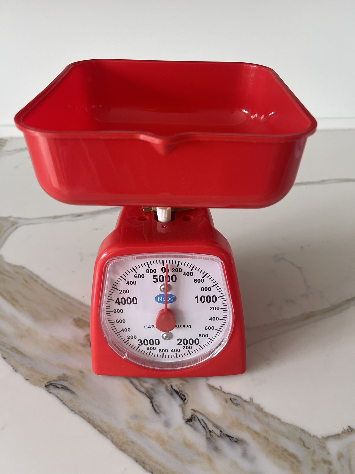Red Kitchen Mechanical Food Scale By UTool