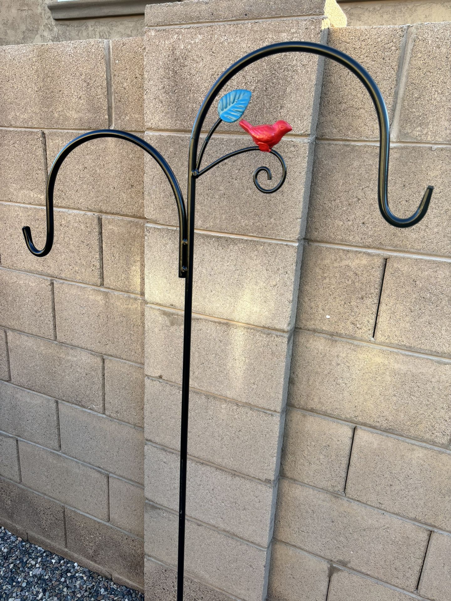 Newly Restored Bird Feeder / Plant Holder. Shiny like new. The dimensions are 64H x 24W