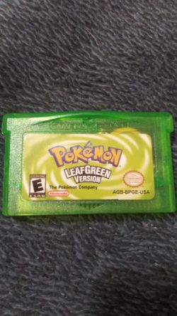 Pokemon Leaf Green version GBA