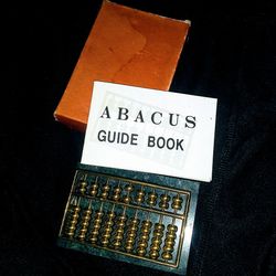 Antique Mini Abacus With Marble Block