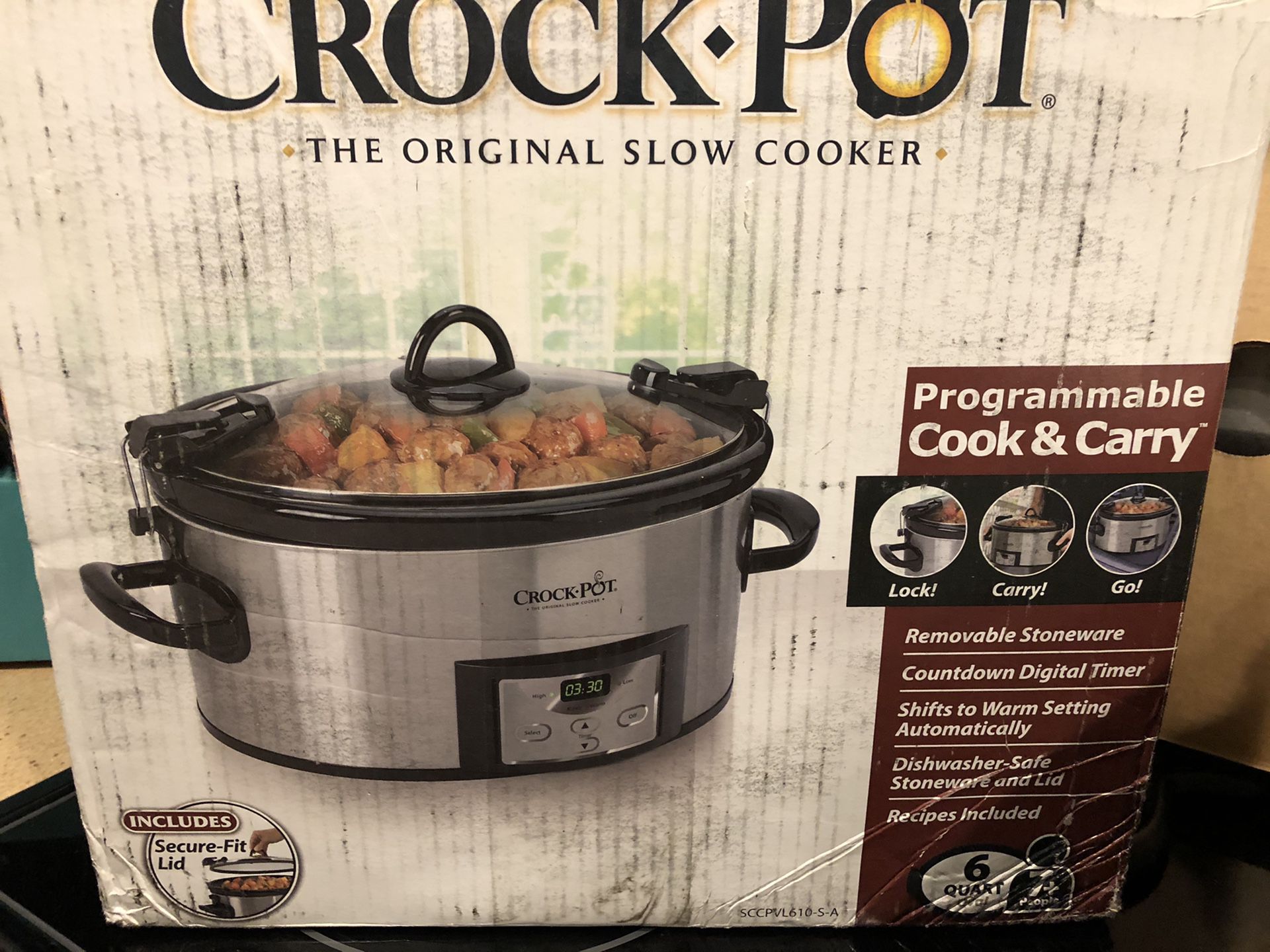 6 Qt Crock Pot NEW (Open Box Item)