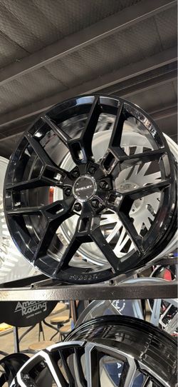Shelby 22s black new 6lug ford