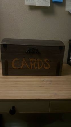 Cards rustic box