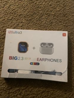 i20 Ultra3 Smartwatch and Earphones 10-in-1 Set