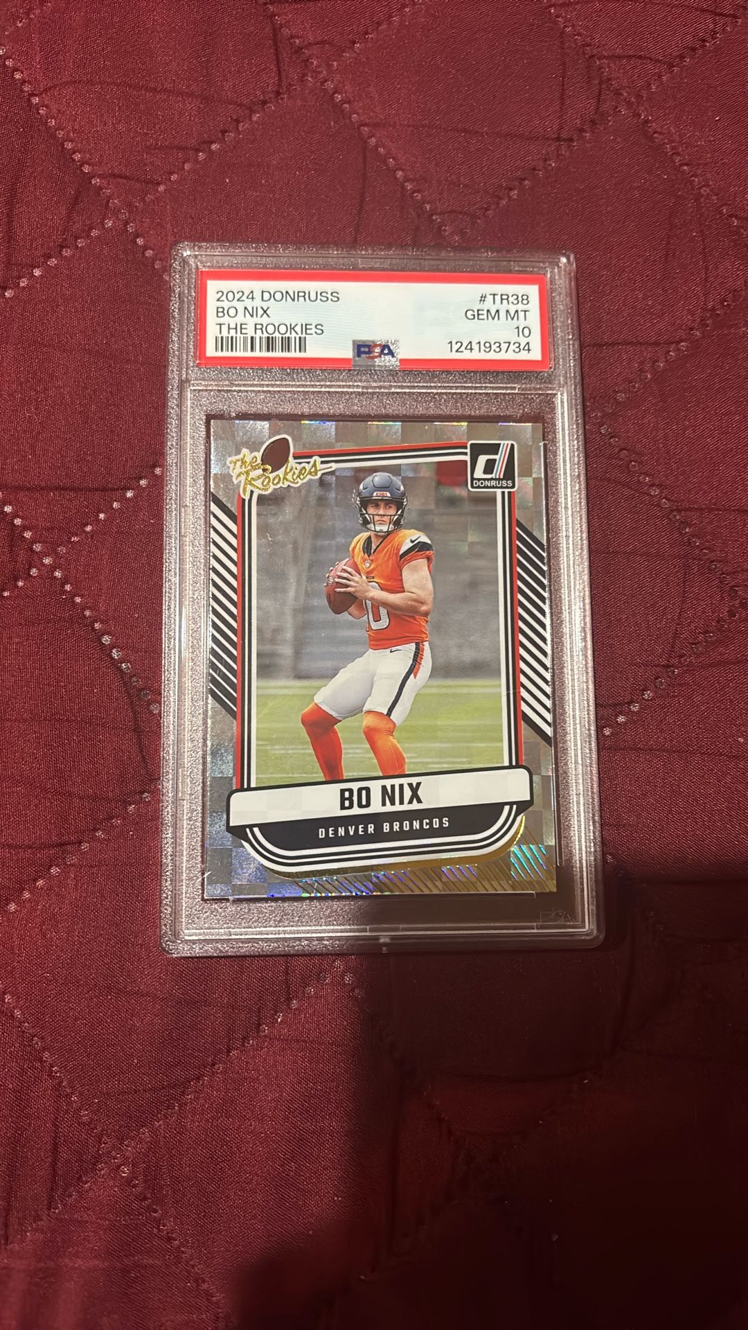 2024 Bo Nix the rookies #tr38 PSA 10 π