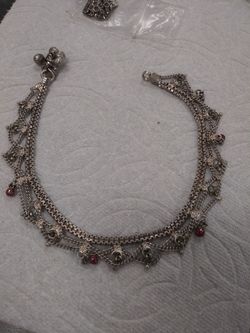 Sterling silver ankle dance bracelet