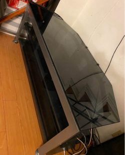 Entertainment TV stand 3 Tier Glass