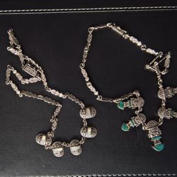 PERUVIAN TUMI 14" Silver Necklaces (Selling Alone Or Together)