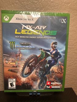 Hey, it’s never been used I’m asking $25 brand new MX vs ATV Legends 2024 Monster Energy Supercross Edition on the Xbox series x